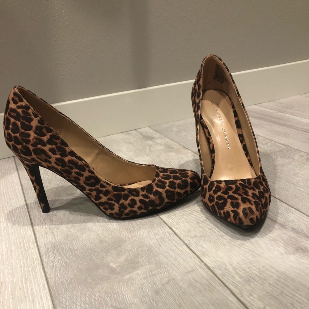 Leopard print heels